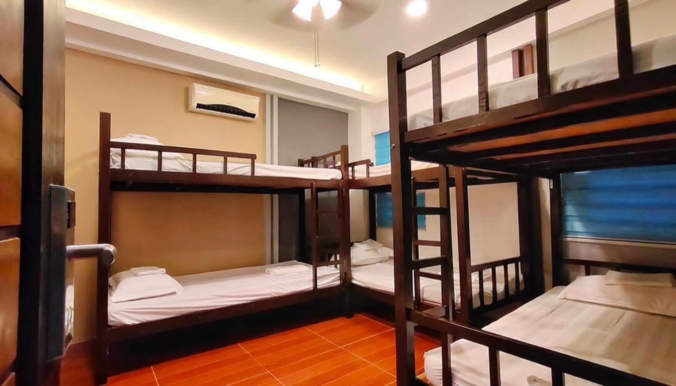 Annex dorm beds at La Luz Beach Resort